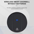 thumbnail image 4 of Battery-Free Self-Powered Wireless Doorbell R16 with LED Light Transmitter, 180m Long Range, IP68 Waterproof, 58 Chimes, 4-Level Volume (0-105dB), 433.92MHz Frequency, 110-230V AC Receiver, US Plug,, 4 of 6
