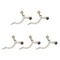 thumbnail image 1 of Unique Bargains 10Set Ribbon Crimp Clamp Ends Lobster Claw Clasps & Chain 6mm Bronze Tone for DIY, 1 of 7
