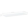 thumbnail image 4 of vidaXL Bookshelf Boards 4 pcs White 60x20x1.5 cm Engineered Wood, 4 of 4