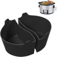 thumbnail image 1 of Oleegame 1PC Produce Storage Silicone Slow Cooker Divider Liners Compatible With & Beach 6 Slow Cooker /Reusable Slow Cooker Accessories Cooking Liner For Most 68 Oval Shape Slow Cooker Black, 1 of 9
