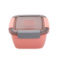 thumbnail image 2 of TopLLC Kitchen Accessories,Home And Kitchen,Kitchen Tools, Double Layer Plastic Lunch Box Small Compartment Lunch Box Students Portable Microwave Oven Available Preservation Box Double Lunch Boxs, 2 of 6