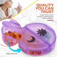 thumbnail image 4 of MEDca Weekly Pill Organizer, 7-Day AM/PM, 2-Pack – Portable Pill Case, Rainbow, 4 of 9