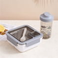 thumbnail image 1 of Boîte à Lunch Portable en Plastique avec Cloison Intégrée, Boîte Bento Multifonctionnelle pour Aliments Légers, 1 of 3