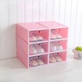 thumbnail image 3 of 1Pcs Plastic Shoebox Storage Box Transparent Crystal Storage Household Shoebox Drawer Storage Organizer Green 1pc L, 3 of 6