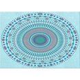thumbnail image 1 of Ahgly Company Machine Washable Indoor Rectangle Transitional Blue Koi Blue Area Rugs, 7' x 10', 1 of 7