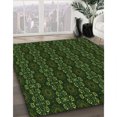 thumbnail image 3 of Ahgly Company Tapis d'Intérieur Lavable à la Machine, Carré, Transitionnel, Noir Nuit, Tapis de Zone, 4 Pieds Carré, 3 of 7
