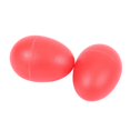 thumbnail image 3 of 2 Paires de Maracas Musicaux en Plastique à Percussion en Forme d'Oeuf Rouges, 3 of 7