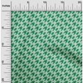 thumbnail image 2 of oneOone Viscose Chiffon Green Fabric Houndstooth Fabric For Sewing Printed Craft Fabric By The Yard 42 Inch Wide, 2 of 4