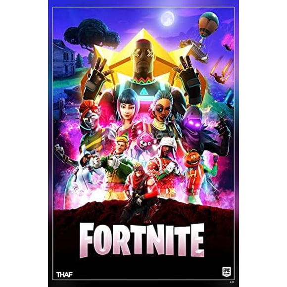 PPHAOSHO Fortnite Video Game Paper AMA Poster frameless Painting Canvas Wall Posters Art Picture Print Modern Home Decor 16x24inch