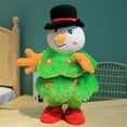 thumbnail image 1 of Riforla LED Musical Christmas Tree Penguin Stuffed Animal What You Say Light up Soft Toy Singing Dancing Talking Record Mimicking Twisting Interactive Electric plush Toys C, 1 of 7