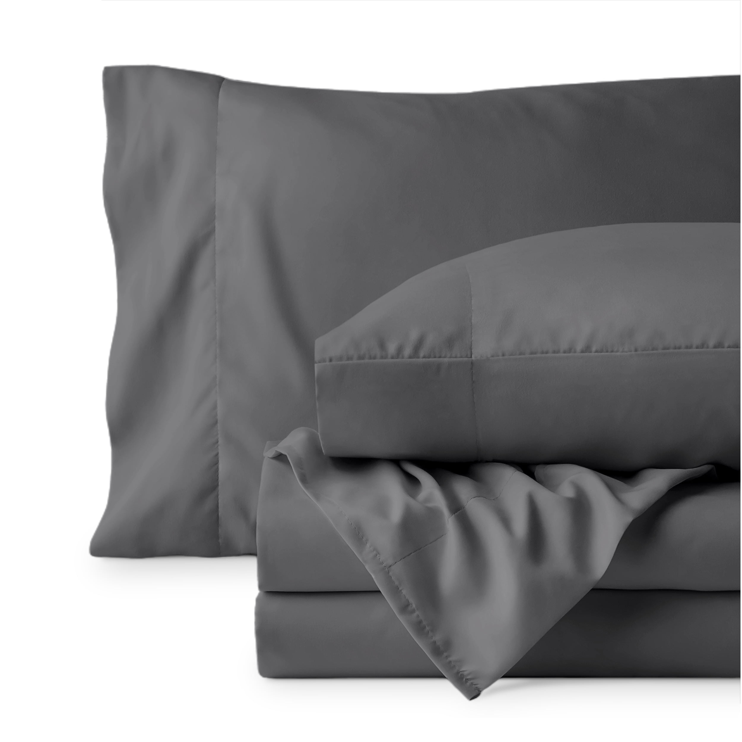 Ivy Union Microfiber Sheet Set - Breathable - Deep Pocket, Full XL, Gray