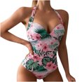 thumbnail image 3 of Birdeem Maillot de Bain Femme Aguichant Uni Taille Haute, 3 of 5