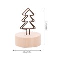 thumbnail image 1 of pdqouc Wooden Card Holders Wire Shape Table Photo Holder for Wedding Party Gatherings office Desk Versatile Desk Accessory for a touch of Class and Organization, 1 of 5