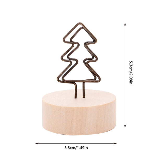 pdqouc Wooden Card Holders Wire Shape Table Photo Holder for Wedding Party Gatherings office Desk Versatile Desk Accessory for a touch of Class and Organization