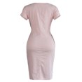 thumbnail image 3 of EGNMCR Robes d'Été Femmes Tendance 2024 Femmes Décontracté Col Rond Bretelles Manches Courtes Rayé Imprimé Robe Ample, 3 of 8