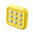 thumbnail image 2 of Bunblic Electronic Tac Toe Game Educational Game, Family Game Memory Model Board Game Portable Travel Game for Outdoor Train Dorm yellow, 2 of 8
