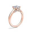thumbnail image 4 of 1.20 Carat Excellent Princess Shape Genuine Diamond Latest Design Solitaire Engagement Ring for Ladies Solid 18K Rose Gold Size 7.5, 4 of 8