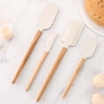 thumbnail image 4 of Oleegame 2PC Kitchen Utensils Set Four Piece Set Silicone Soft Scraper Food Grade High Temperature Multifunctional Household Baking Set Shovel Cake Spatula Yellow, 4 of 9