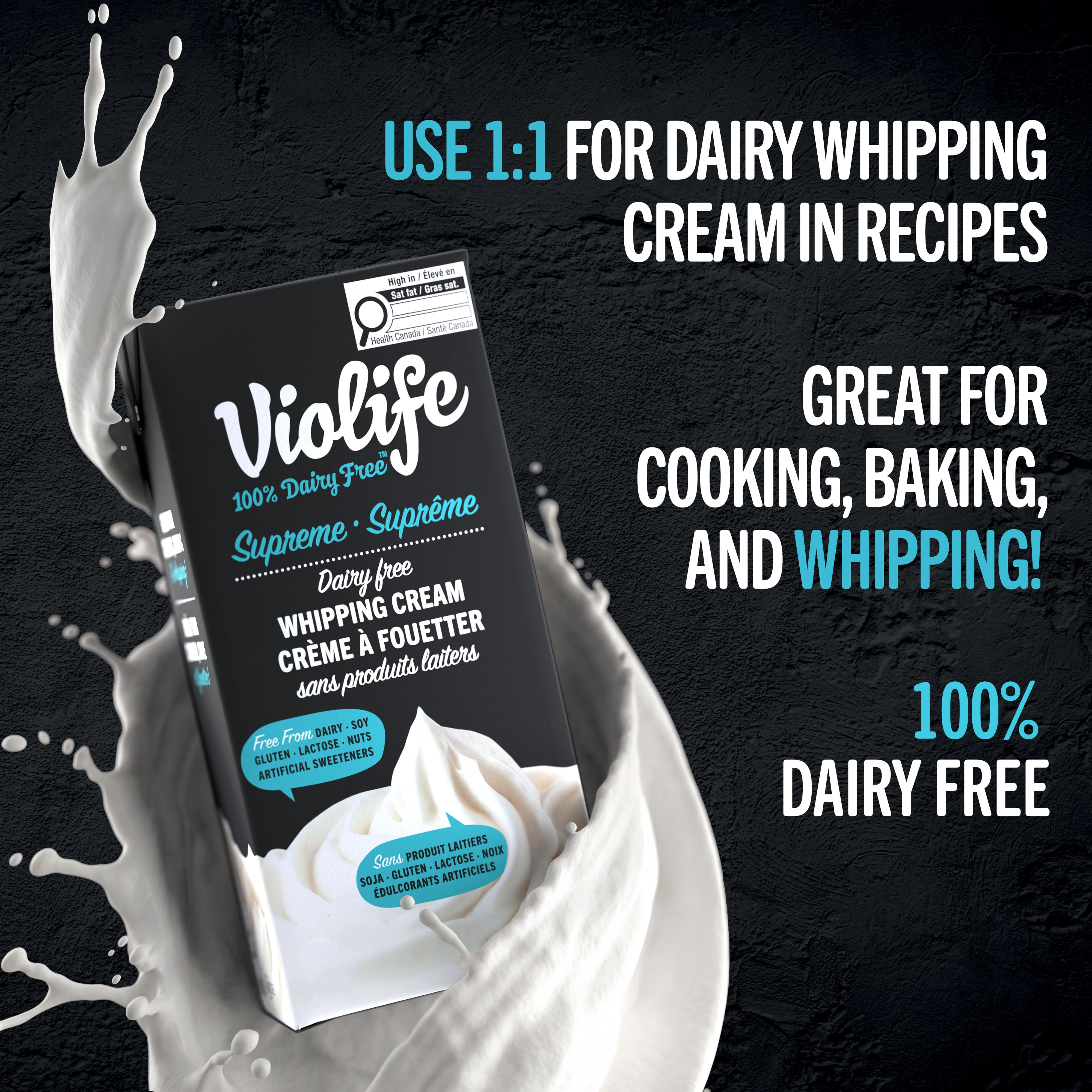 Violife Crème à Fouetter Sans Produits Laitiers