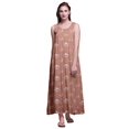 thumbnail image 1 of Bimba Robe de Nuit en Rayonne Imprimée pour Femmes, Sans Manches, Tenue de Nuit, Robe Maxi - S, 1 of 5
