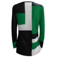 thumbnail image 5 of Yuyuzo Chemises Femmes Manches Longues Col Rond Mode Couleur Bloc Patchwork Tops Casual Baggy Shirts, 5 of 5