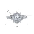 thumbnail image 3 of Dvkptbk 1Pc Ring Ring Sweet Open Copper Inlaid Zircon Finger Small Fresh Jewelry, 3 of 9