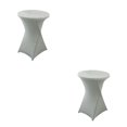 thumbnail image 4 of Wweixi Versatile Elastic Cocktail Table Set Fitting For Any Occasion Environmentally Friendly Polyester silver 2Set, 4 of 6
