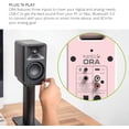 thumbnail image 5 of Kanto ORAMP 100W Powered Reference Desktop Computer Speakers with Bluetooth 5.0 and USB-C Input | Bi-Amplified | 100 Hz Automatic Crossover | Reference Quality Sound | Pair | Pink, 5 of 5
