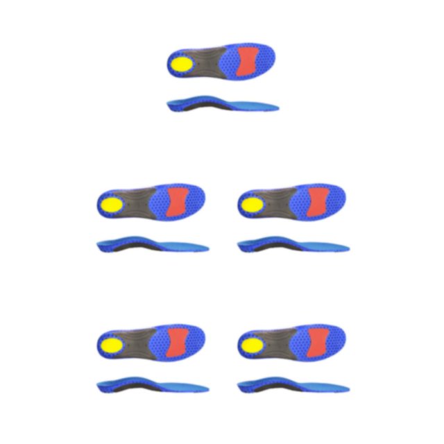 Wweixi Semelles Intérieures Répondre à la Douleur et l'Inconfort des Pieds Multifonctions Respirant Bleu L 5Set