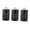 A Black, variant on Rongfmy Metal Kitchen Canister Set coffee and tea Sugar Storage Jars Containers for A Pink