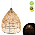 thumbnail image 1 of LAMPE SOLAIRE SUSPENDUE DEL A60 A/ABAT-JOUR OSIER, BLANC CHAUD, 1 of 3