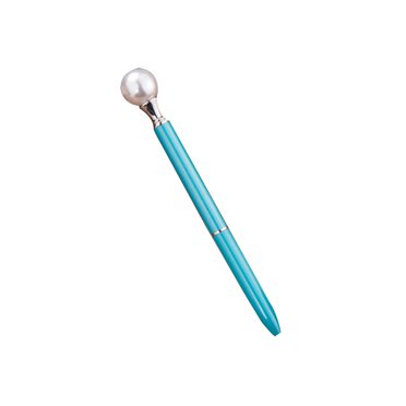 serony Large Pearl Decor Metal Ballpoint Pen 0.7mm Black Refill Office School Stationery Supplies Ballpen Gifts