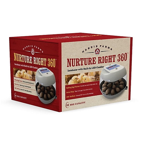 Harris Farms Nurture Right Incubator | Egg Incubator for Hatching Chicks | 360 Degree View