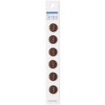 thumbnail image 1 of Slimline Boutons 1/2 Pouces Marron Foncé 6 Pcs Crochet 68, 1 of 2