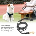 thumbnail image 3 of Leather Dog Leash, Copper Hook Dog Leash  for Training Ground for Trainning, 3 of 7