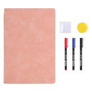 BINGLI Dry Erase Notebook,Portable Whiteboard Notebook 6.6x9.5 inch(A5),Reusable Small White Board for Notes Message Draft, Double Sided Erasable Writing Board for School Office Home Travel