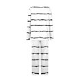 thumbnail image 5 of Timegard Pajamas Sets for Women 2 Piece Stripted Long Sleeve V Neck Ruched Top and Pants Fall Pjs Outfits, 5 of 5