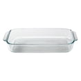 thumbnail image 1 of Pyrex Basics 3 Quart Glass Oblong Baking Dish, Clear 8.9 Inch X 13.2 Inch - 3 Qt, 1 of 1