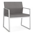 thumbnail image 1 of Fauteuil d'Appoint Surdimensionné Gansett pour Réception / Acier Argenté / Gris Pâle, 1 of 5