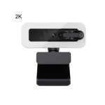 Computer Webcam Rotatable Wide Compatibility ABS 1080P/2K/4K Desktop Webcam with Microphone for Laptop - 2K