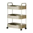 thumbnail image 2 of EGNMCR Storage Containers Kitchen Storage Carts 3 Layer With Armrests Storage Rack Bathroom Toilet Toiletries Storage Carts Suitable For Kitchens Bathrooms And Living Rooms Plasti c trolley, 2 of 6