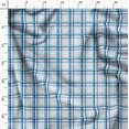 thumbnail image 3 of Soimoi Blue Modal Satin Fabric Gingham Check Decor Fabric Printed Yard 42 Inch Wide, 3 of 5