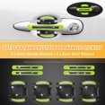 thumbnail image 2 of Unique Bargains 10Pcs Car Door Handle Protector Carbon Fiber Reflective Sticker Door Handle Protective Film Decals Green, 2 of 7