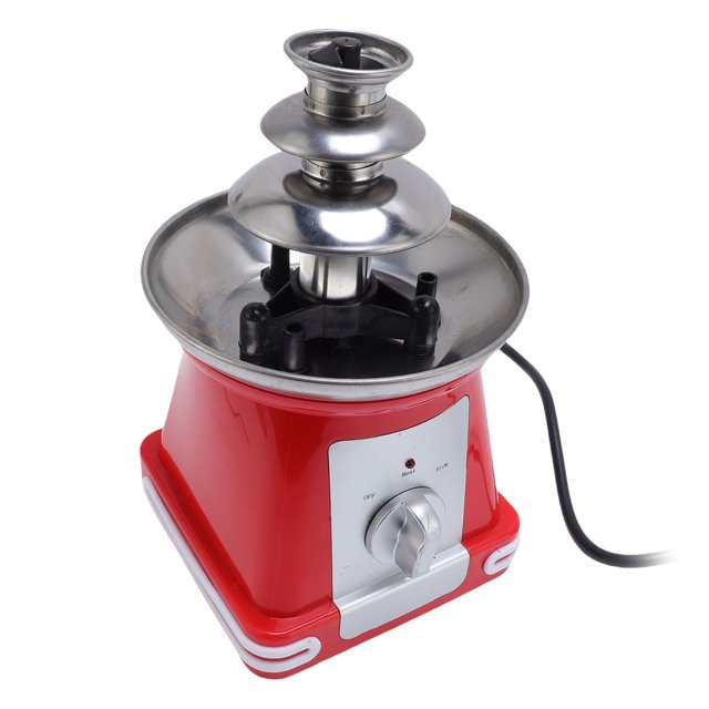 3 Tier Mini Chocolate Fountain Machine, Electric Chocolate Fondue Fountain Machine, Chocolate Melting Machine for Melting Cheese, Candy and Liqueur for Birthday, Party, Wedding