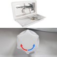thumbnail image 3 of jinwen Trousse de Boîte de Douche Extérieure pour VR Robinet de Douche Extérieur pour Roulottes de Voyage Blanc, 3 of 9