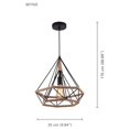 thumbnail image 2 of Xtricity - Suspension, Largeur 9,84 Pieds', de la Collection Mynx, Noir, 2 of 3