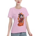 thumbnail image 2 of T-Shirt Basique à Manches Courtes pour Femmes Dragon Ball Little Goku, 2 of 6