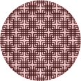 thumbnail image 1 of Ahgly Company Machine Washable Indoor Round Transitional Flamingo Pink Area Rugs, 5' Round, 1 of 7