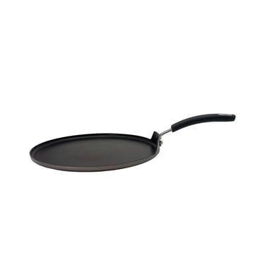 Starfrit La Forge Classic Flat Tava 12-inch Pan - Forged Aluminum - Non-stick surface - Riveted Handle - Great for pancakes, nann, chapatis