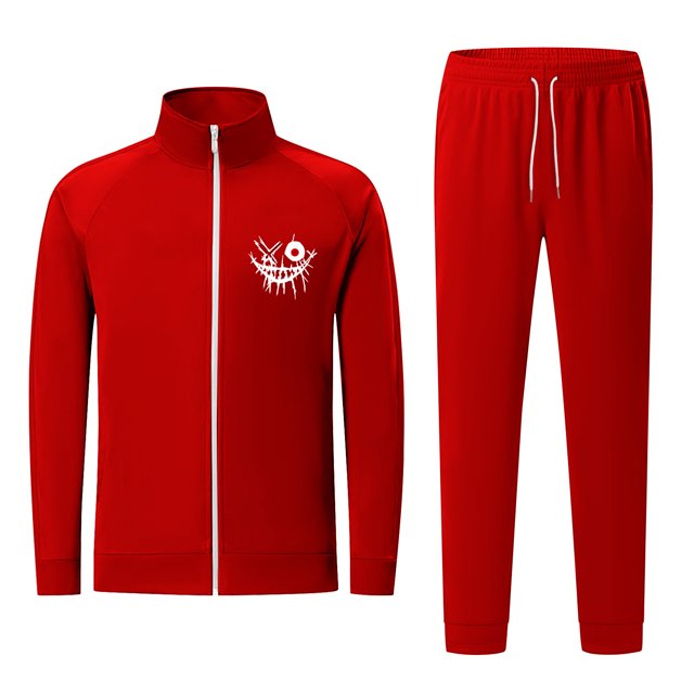 Birdeem Sweatshirt Set Sports and Casual Printed Two-Piece Set Mens Long Sleeved Set
